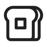 Food Toast SVG Icon